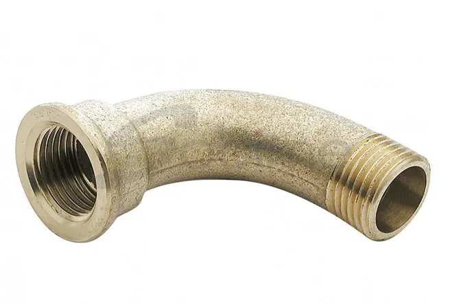 Латунный отвод угольник  750х20 мм