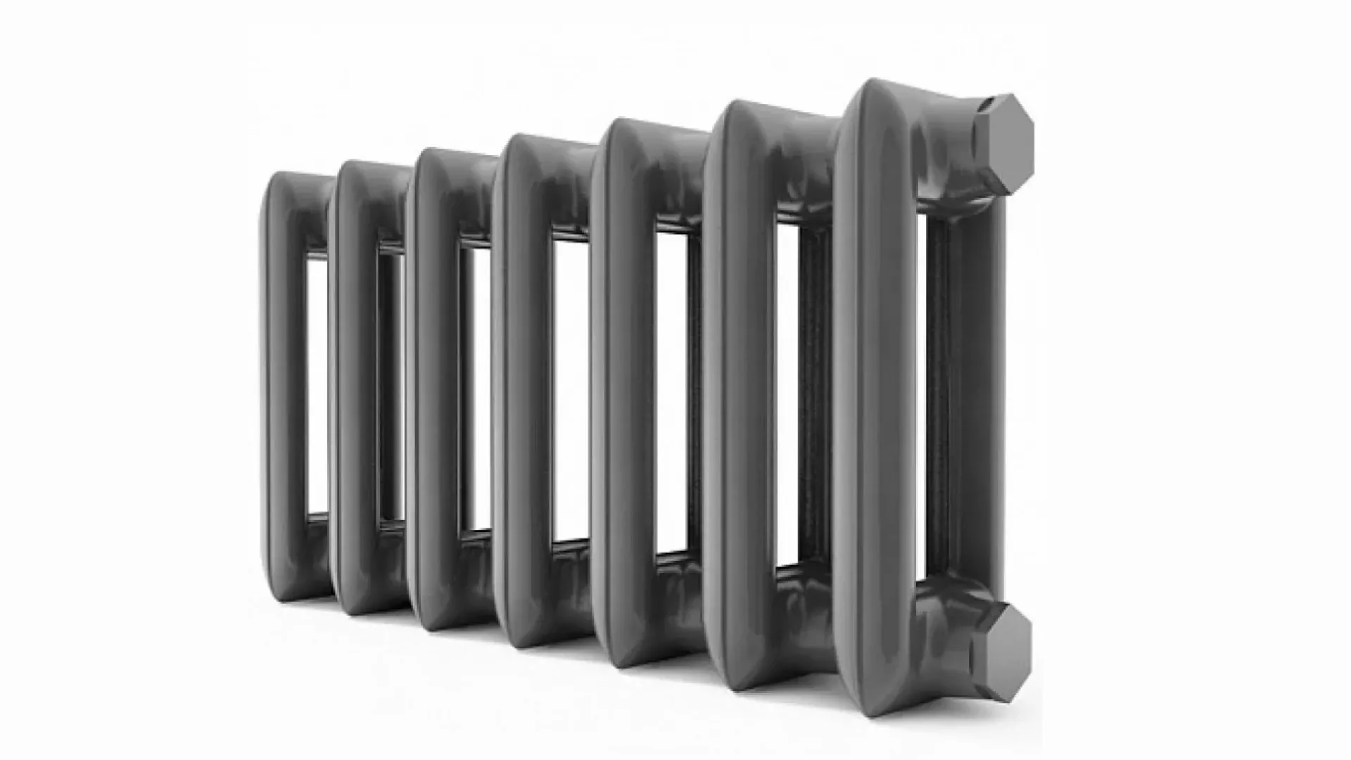 Чугунный радиатор чугунный ЧМ3-100  500 мм секций: 7 шт 1098 Вт